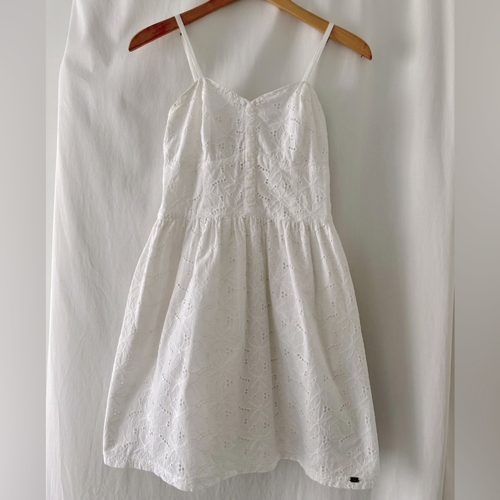 Superdry White Lace Dress in a medium